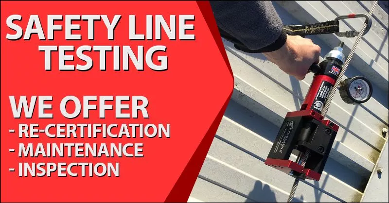 Safety Line Testing Walton Industrial Roofing - Walton-on-Thames, Surrey